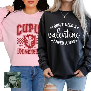 Valentines Day Crewneck Sweatshirt Random Designs 2 Pack Bundle