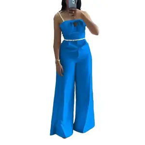 Women's Bandeau Beaded Spaghetti Strap Bowknot Design Ruched Slim Fit Jumpsuit Elegant Overall Womenswear Fitted rompers women White Basic romperswomen(Sheet)