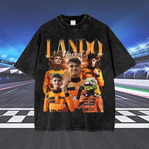 Lando Norris Vintage Wash T-Shirt, Motorsport shirt, Racing car Graphic tee, Lando Norris tee, Gift For Woman and Man Unisex T-Shirt