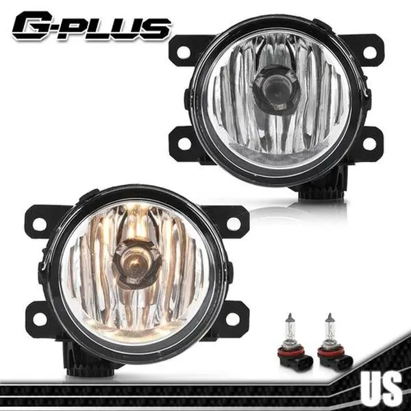 G-PLUS Fog Lights for 2014-2022 Ram ProMaster 1500 2500 3500 OE Style Clear Lens Halogen Fog Light Assembly