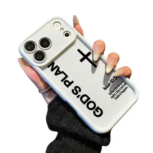 God's Plan Phone Case，Religious Style，for iPhone 17 16 15 14 13 12 11 Plus Pro Max，When the time is right，the Lord will make it happen Gift. c2 Impact Cushioning Resistant To Fading Smartphone Protective