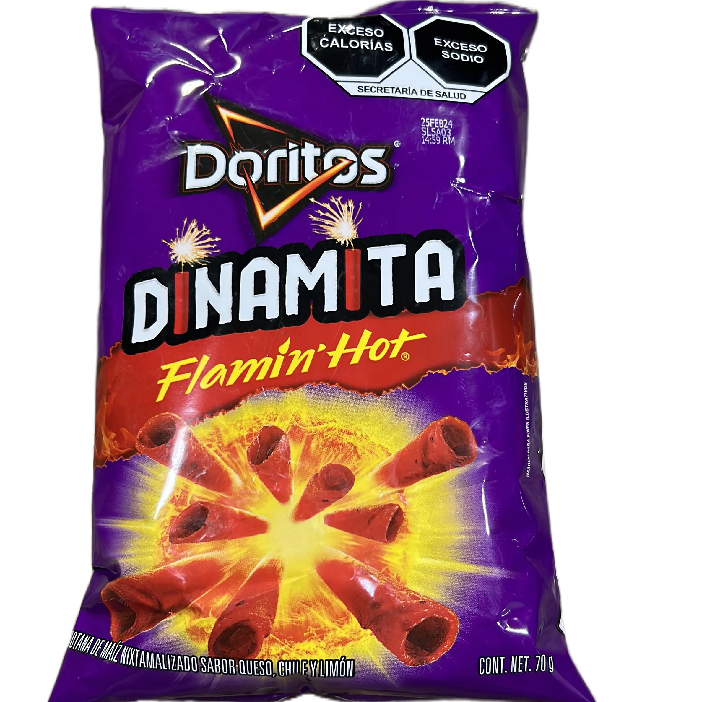 Doritos Dinamita Flaming hot pack of 3