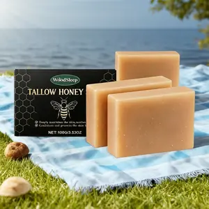 2-3Pcs 100g Tallow Soap Bars, Gentle Daily Cleanser for Face & Body, Rich Creamy Foam, Fresh Scent, Natural Bath & Body Care, Cleansing, Moisturizing, Nourishing, Hydrating, Skin Repair for All Skin Types