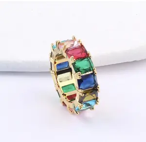Rainbow Eternity Ring