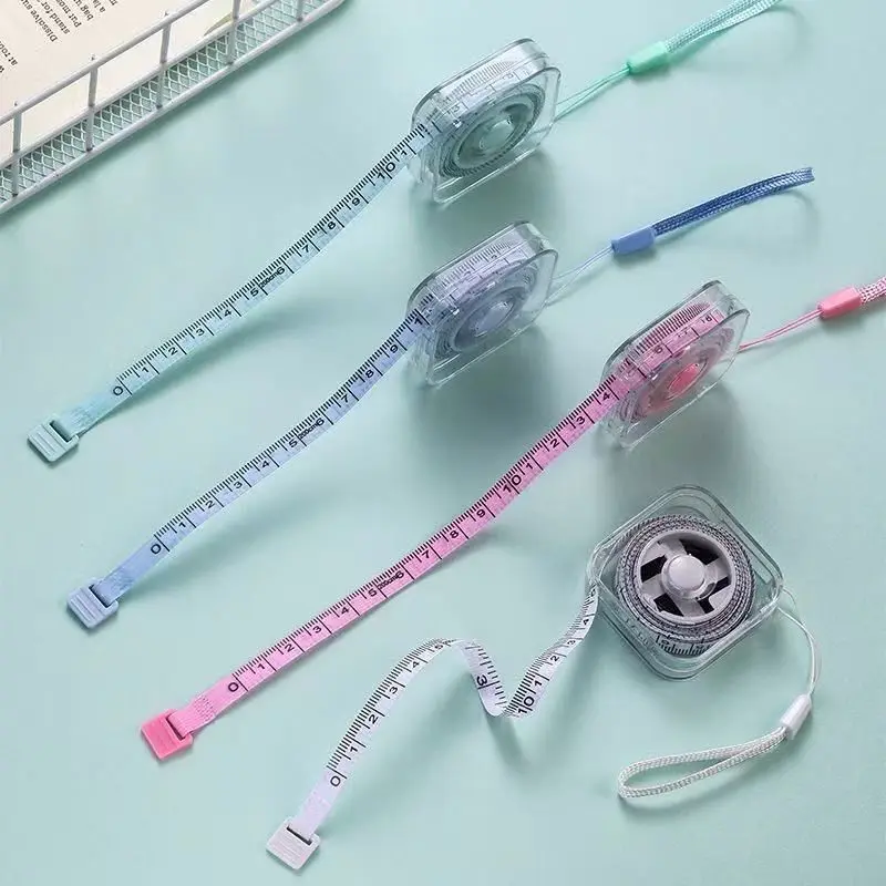 Cute Mini Soft Tape Measure, Portable Retractable Lock Mechanism, Clear Centimeter-Inch Scale, Ideal for Sewing, Home Use, Measurement, Retractable Measuring Tape
