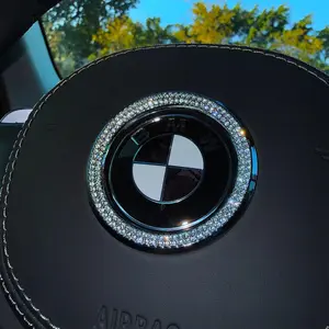 Diamond Sticker for BMW Steering Wheel Logo Decal, Car Badge Sticker Modification