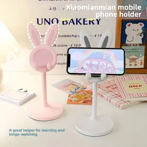Cartoon Cute Bunny Desktop Phone Stand Universal Adjustable Telescopic Height Student Lazy Stand