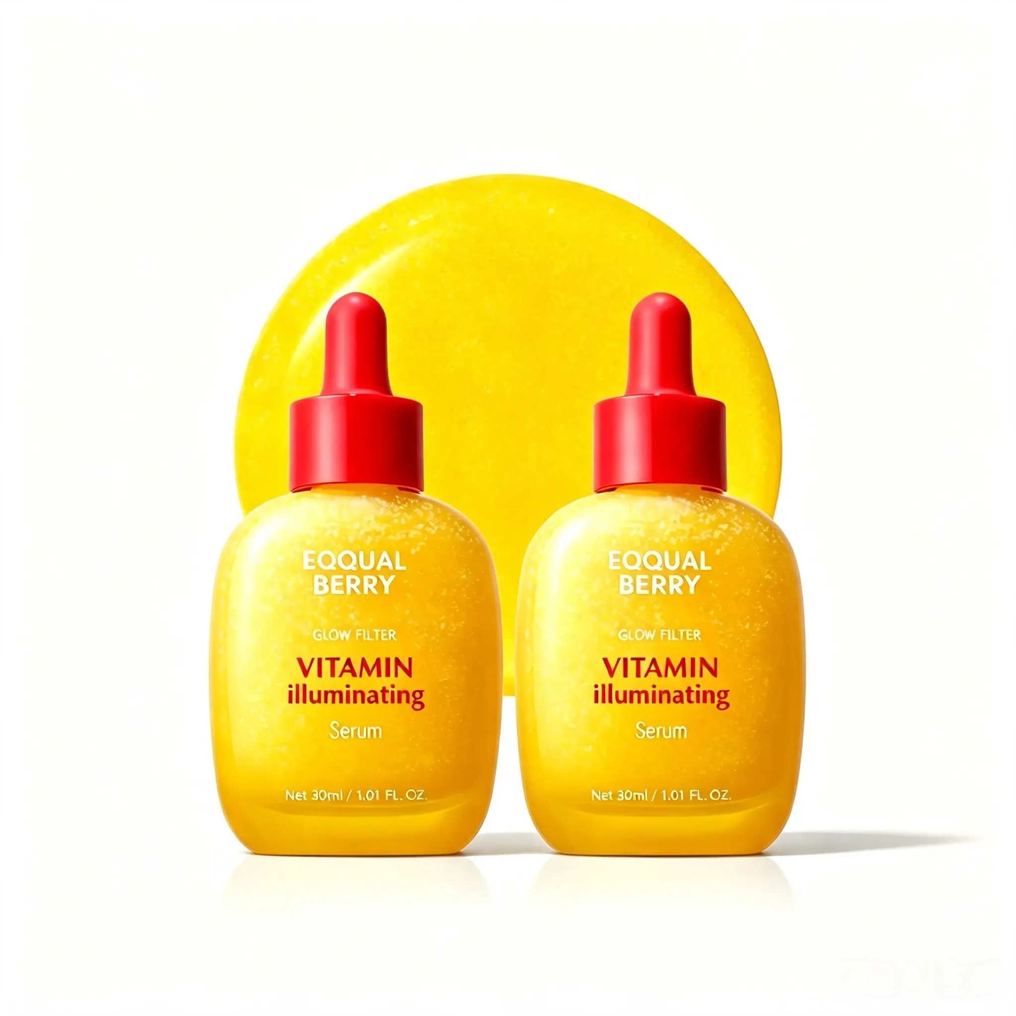 EQQUALBERRY Vitamin Illuminating Serum, Vitamin C Facial Serum with Niacinamide, Ceramide & Hyaluronic Acid, Hydrating Serum for Daily Skin Care, 30ml ,Gentle ,Korean ,Lightweight ,Radiant, Redness ,Sensitive ,Soothing, Vegan Hydrate
