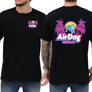 AirDog Fuel Preparator Miami Vice Style T-Shirt - Retro 80s Diesel Performance Racing Apparel for Truck Enthusiasts
