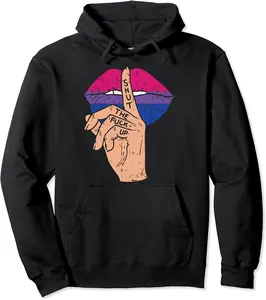 Bisexual Pride Stfu Lips Mouth Bi Flag Bisexuality LGBT Gift Pullover Hoodie - Kalecarroll Shop 96B08CC3CTDR