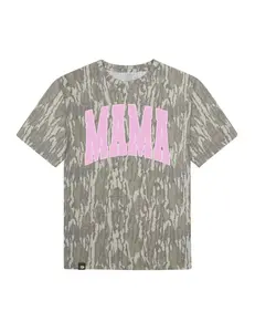 MAMA Camo Mossy Oak T-Shirt 3D All Over Print Unisex for Men & Women Oversize Drop Shoulder Vintage Yarn Streetwear