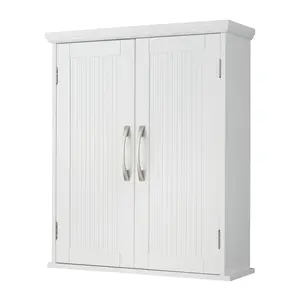 Newport Contemporary Wooden Wall-Mount Cabinet,White