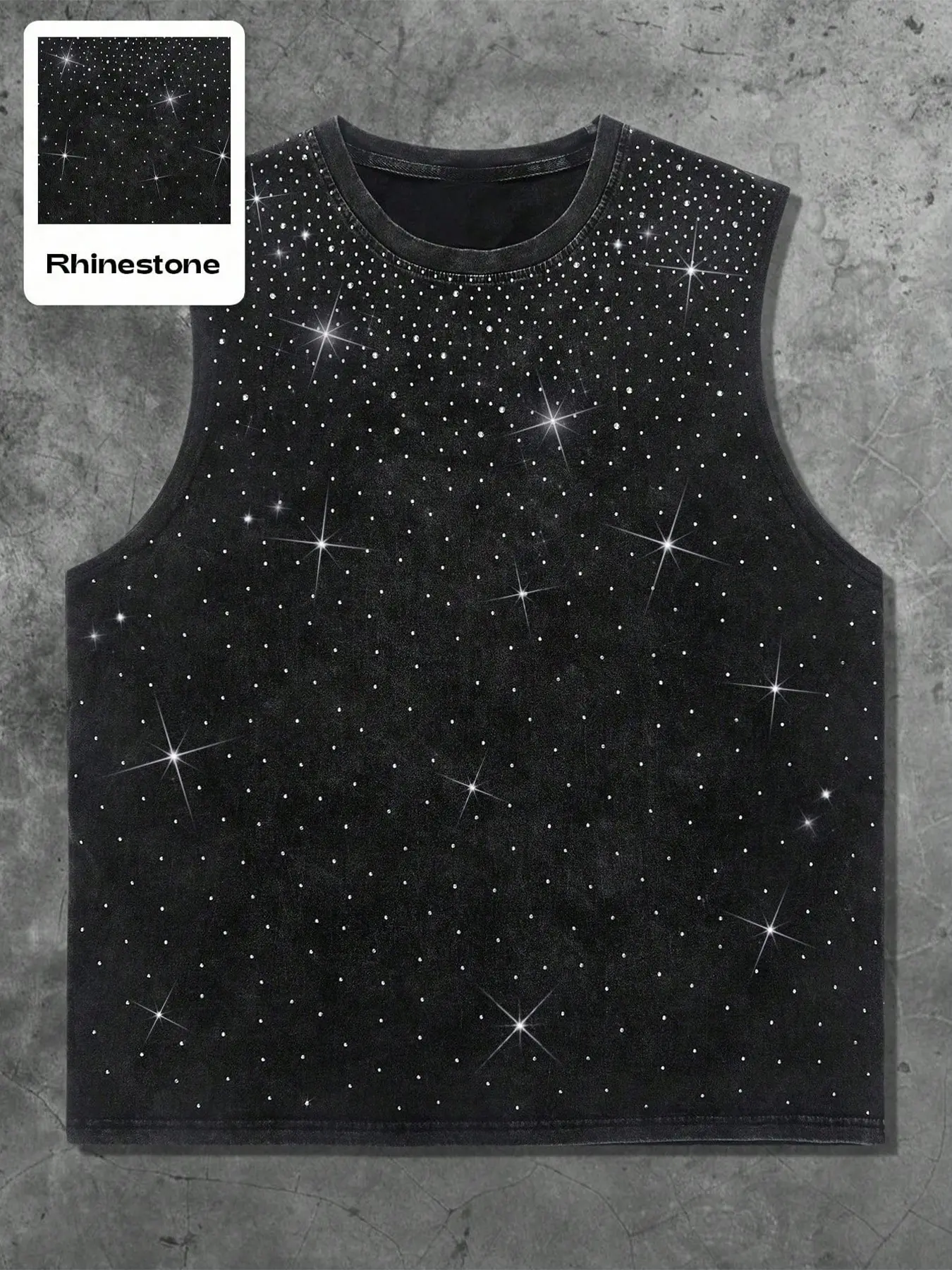 Men's Cross Graphic Print Colorful Rhinestone Decor Tee, Regular Fit Casual Short Sleeve T-shirt for Summer, Men's Top for Daily Wear, Menswear