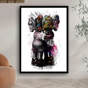 [SALE UP TO 50% - UNFRAMED] Graffiti Style Hypebeast Kaws Printable , Kaws Figure Poster, Graffitti Print, Street Pop Art Decor Glossy - Complimentary Delivery