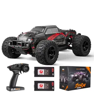 VEVOR Remote Control Car, TikTokShopBlackFriday, 1:10 Scale RC Car for Kids, All Terrain 4WD Off-Road Monster Truck with 45° Wheelie & 2 Batteries, 38 km/h High Speed Hobby Racing Car - Ideal Gift for 8+ Years Kids, IPX4