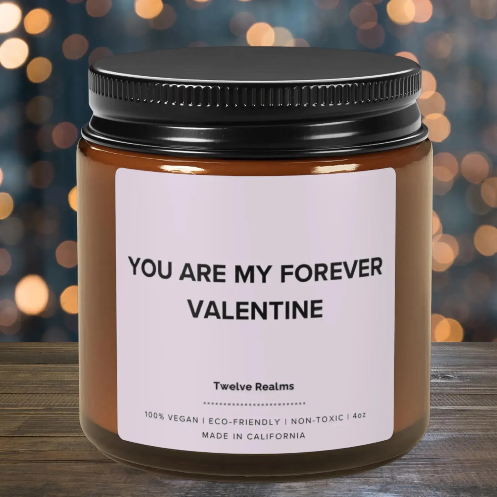 Mie Candle 4oz 9oz AmbaYou Are My Forever Valentine Candle | Romantic Gift | Valentine's Day Gift | Love Gift | Gift for Wife | Husbander Jar