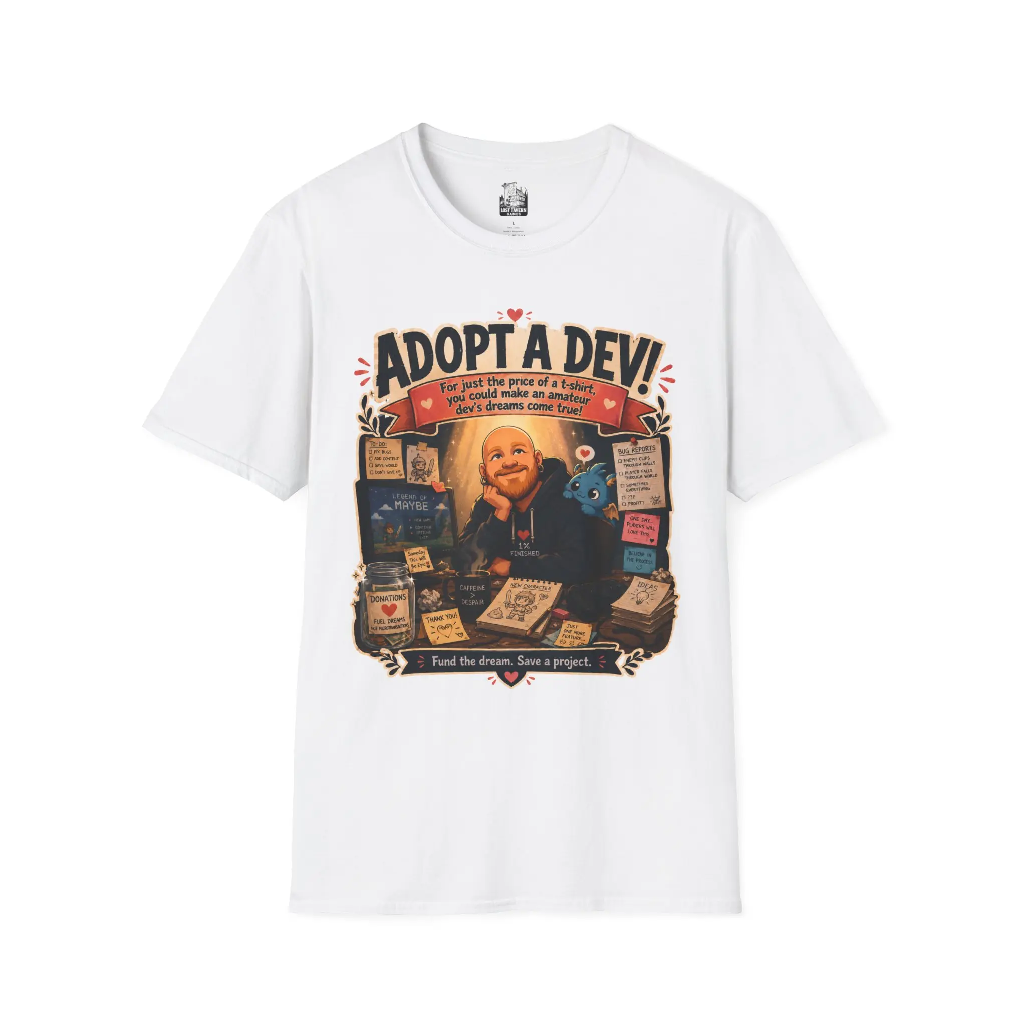 Adopt a Dev T-Shirt | Developer Humor, Coding Lover Tee
