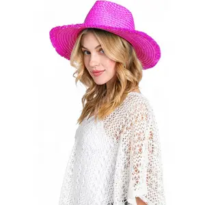 Crochet Straw Cowboy Hat