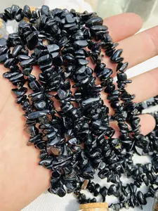 Natural Tourmaline Stone Beads, Irregular Shaped Stone Beads for DIY Jewelry Making, Unique Beads for Bracelets and Necklaces