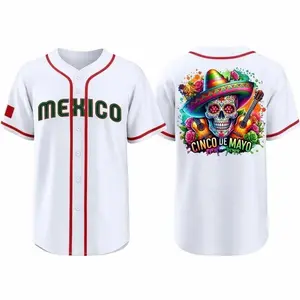 Mexico World Baseball Classic 2026 Jersey, Mexican Baseball Fan Button Down Sports Shirt