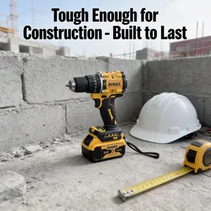 1 DEWALT compact hand drill suitable for DIY homeowners and carpenters, 74/26 Nm torque, 1.5-13mm 1/2 inch chuck, suitable for cabinet making and furniture installation, portable drilling and fastening tool