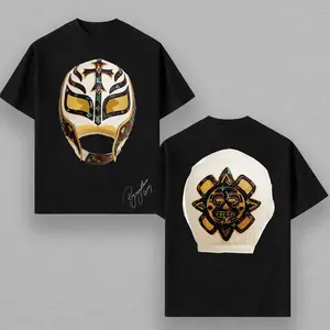 Rey Mysterio Collab 619 T-Shirt WWE – Masked Wrestler Graphic Tee, Lucha Libre Shirt, Unisex Cotton , Vintage Wresting Shirt