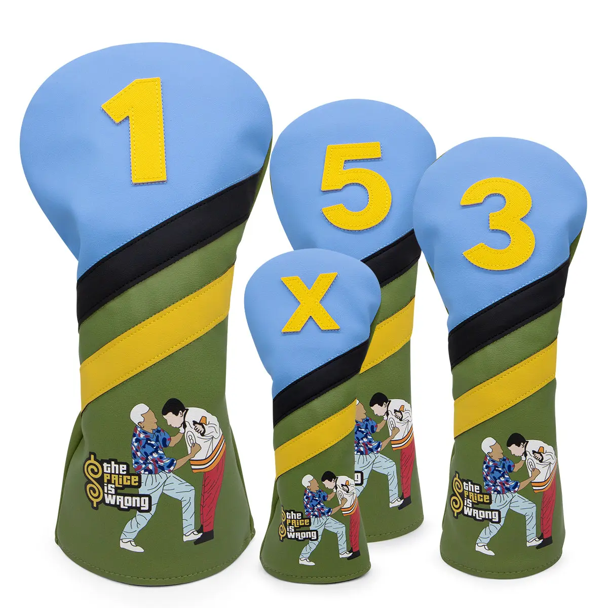 The Price is Wrong Golf Club Headcovers (Driver, Wood, Hybrid)– Fun, Durable, & Stylish! 🍦🏌️‍♂️