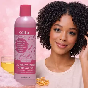 12oz/355ml, Oil Moisturizer Hair Lotion, Deeply Hydrates, Reduces Breakage, Tames Frizz, Softens and Smooths Hair, Eases Combing, Excellent for Natural-Textured Coils, Curls, Twists, Knots, Puffs, Locs, Cornrows, Braids