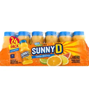 SunnyD Tangy Original Orange Flavored Citrus Punch, 6.75 fl oz. 24 pk Snack Beverage Sweet Juice.