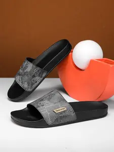 Men's Vintage Newspaper Print Slides, Casual Comfortable Single Strap Sandals for Beach, Fashionable Slides for Indoor & Outdoor Wear, Walking Shoes, Slipper, Slipper Straps