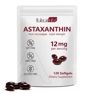 Hatmanlabs Astaxanthin 12mg, 120 Softgels, 4 Month Supply, Premium Astaxanthin Antioxidant Supplements with Antioxidant Activity, Supports Eye, Immune, Joint, Skin Health, Internal Circulation