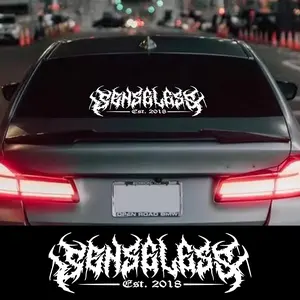 New 2026 Car Window Banner Sticker Senseless Rear Windshield Racing Vinyl Decals Truck Door Waterproof Exterior Graphics Auto Accessories car decoration accessoriess