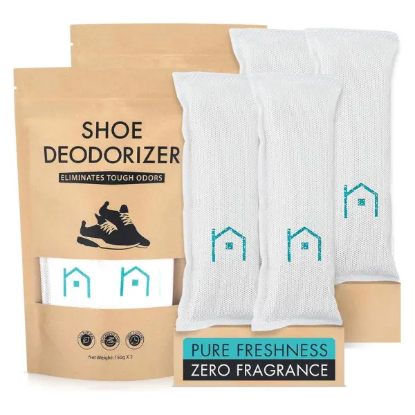 2 Pack Shoe Odor Eliminator Balls for Sneakers & Gym Bags, Reusable Smell Absorber for Shoes, Cleats, Closets & Sports Gear, Long Lasting Freshener Deodorizer Set