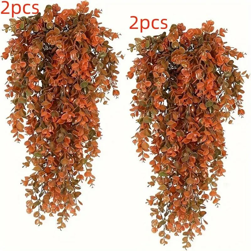 Artificial Eucalyptus Leaf, Simulated Hanging Eucalyptus Vine, Decorative Plant for Home Party Wedding Anniversary Festival, Indoor Outdoor Decorative