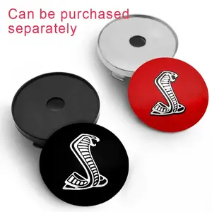 4Pcs Ford Snake Cobra Logo Emblem 56mm Car Wheel Hub Center Cap Stickers 60mm Car Wheel Center Hub Caps Rim Cover Badge for Ford ST Focus Fusion Kuga Shelby Mustang MK7 Mondeo Mk4 Auto Accessorizes Sticker For Cars