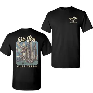 Ole Boy Mallard Marsh T-Shirt, Vintage Duck Hunting Graphic Tee, Soft Cotton Classic Fit Outdoor Waterfowl Shirt for Men Women, Southern Style Apparel, T-Shirt for Men, Men’s Shirts Summer, Merch for Men, Men’s Wear Flash Sale-DK.X