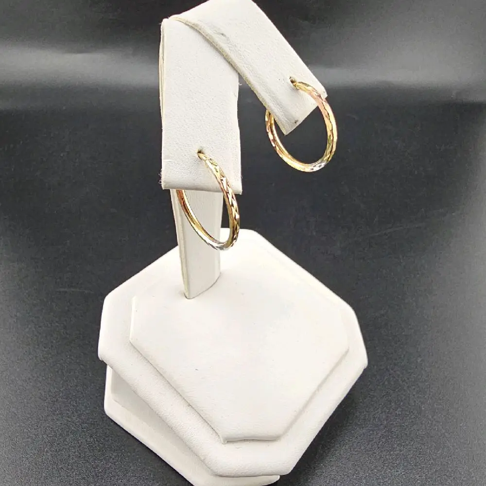 gold 14k hoops earrings 3colors gold for everyday wear