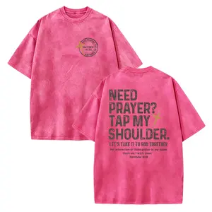 Need Prayer Tap My Shoulder T-shirt: Trendy Christian Shirt, Bible Verse Tee, Faith Based Gifts