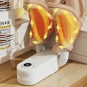 Portable Foldable Shoe Dryer with UV Sterilization & Adjustable Heat | Fast Drying Boot & Sneaker Deodorizer with Timer
