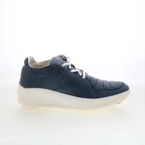 Pajar Harlem 47074 Mens Blue Leather Lace Up Lifestyle Sneakers Shoes