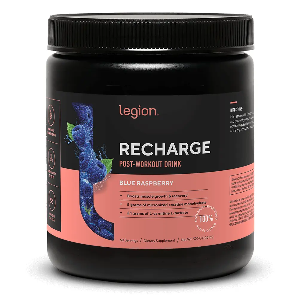 Legion Recharge Post-Workout Recovery Supplement Flavored Dietary Legion Recharge Post-Workout Recovery Supplement Flavored Dietary