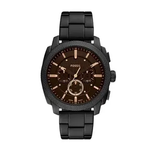 Fossil Men's Machine Chronograph, Black Stainless Steel Watch