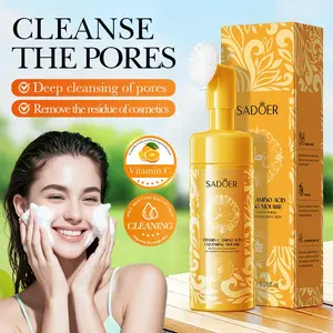 150ML Vitamin C Amino Acid Face Cleansing Mousse, Deep Pore Cleaning, Makeup Removal, Adds Radiance, Suitable for Daily Use