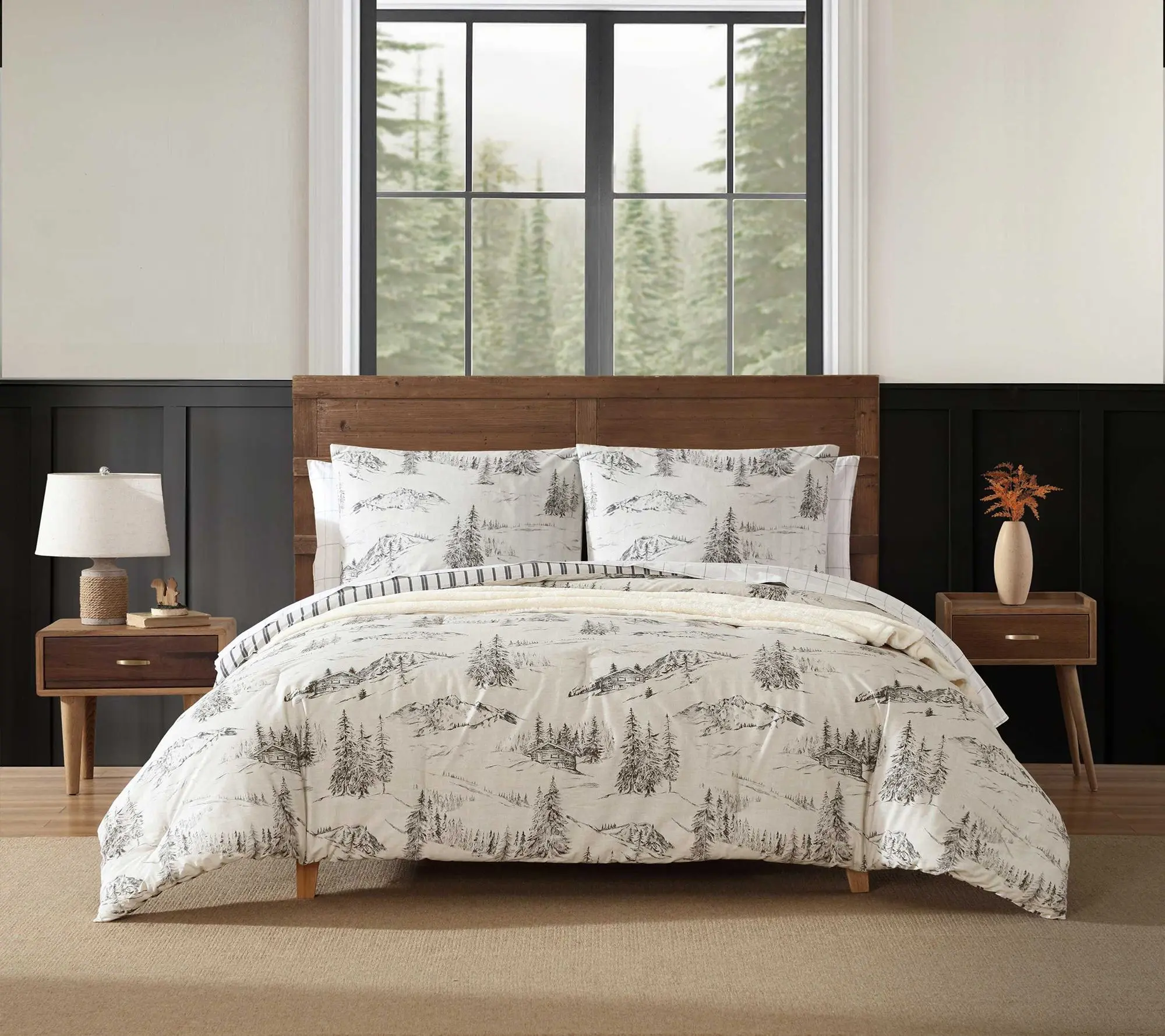 Eddie Bauer Rocky Mountain Cabin Cotton Twin Duvet Set