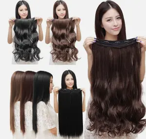 3/4 Full Head Hair Extensions Clip Straight Curly Long 100% High-Quality Natural Appearance Soft Texture Comfortable Fit Easy to Style and Customize Perfect for Daily Wear Parties Cosplay and Special Occasions