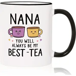 Aurahouse Nana Gifts for christmas, Best-Tea Nanas Mug, Nana Christmas Birthday Gifts from Grandkids, Gift for Nanas for Thanksgiving Mothers Day, Grandparents Day Gift
