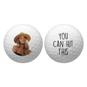 Funny Custom Golf Balls Personalized Golf Ball for Men Women Boyfriend Husband Dad Groomsmen Grandpa Retirement Customize Photo Gifts Add Text