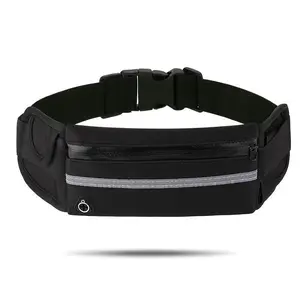 Ultra thin running waist bag, fitness exercise,cycling, sports waterproof waist bag, can storemobile phones, headphones, keys, etc., withheadphone jack, Jogging equipment