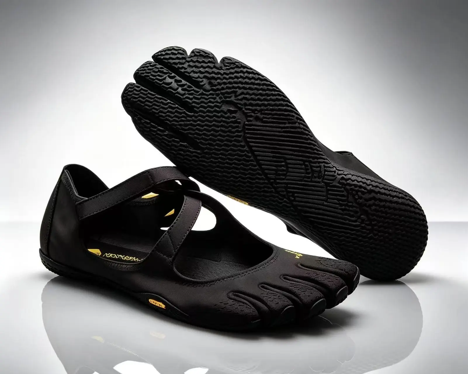 Unisex Five Toe Separated Barefoot Shoes Adjustable Strap Non Slip Workout Beach Walking Shoes