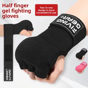 Gel boxing gloves, half-finger gloves, Sanda fighting hand guards, hand wraps, bandages, hand protection cloth